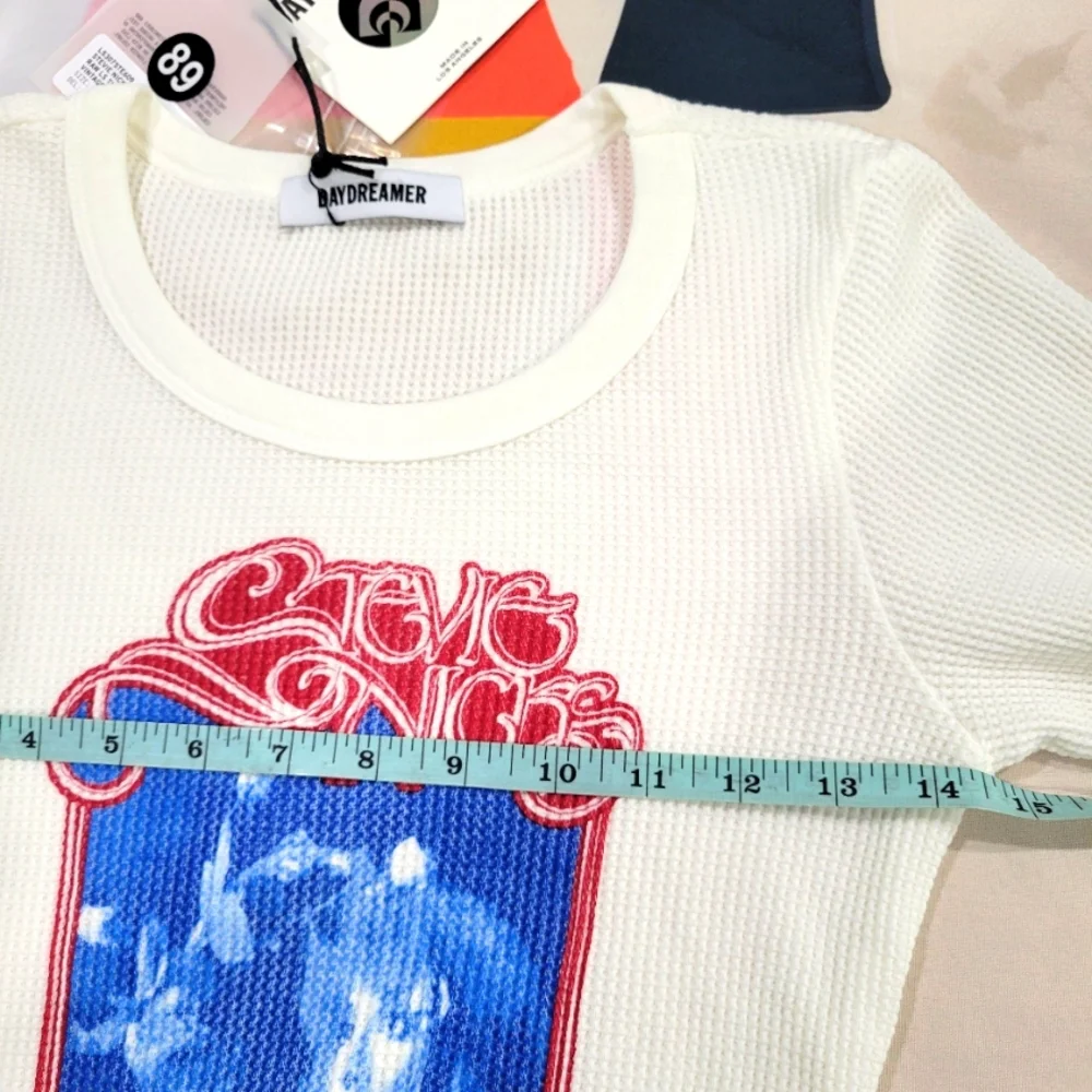 Stevie Nicks Bella Donna Top DAYDREAMER Vintage White Size Small - Picture 6 of 8